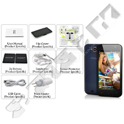  Pomp Android 4.2 Handy - 12cm Touchscreen, 2/3G, 1.2GHz Quad Core CPU, 8MP and 2MP Camera, Dual SIM 